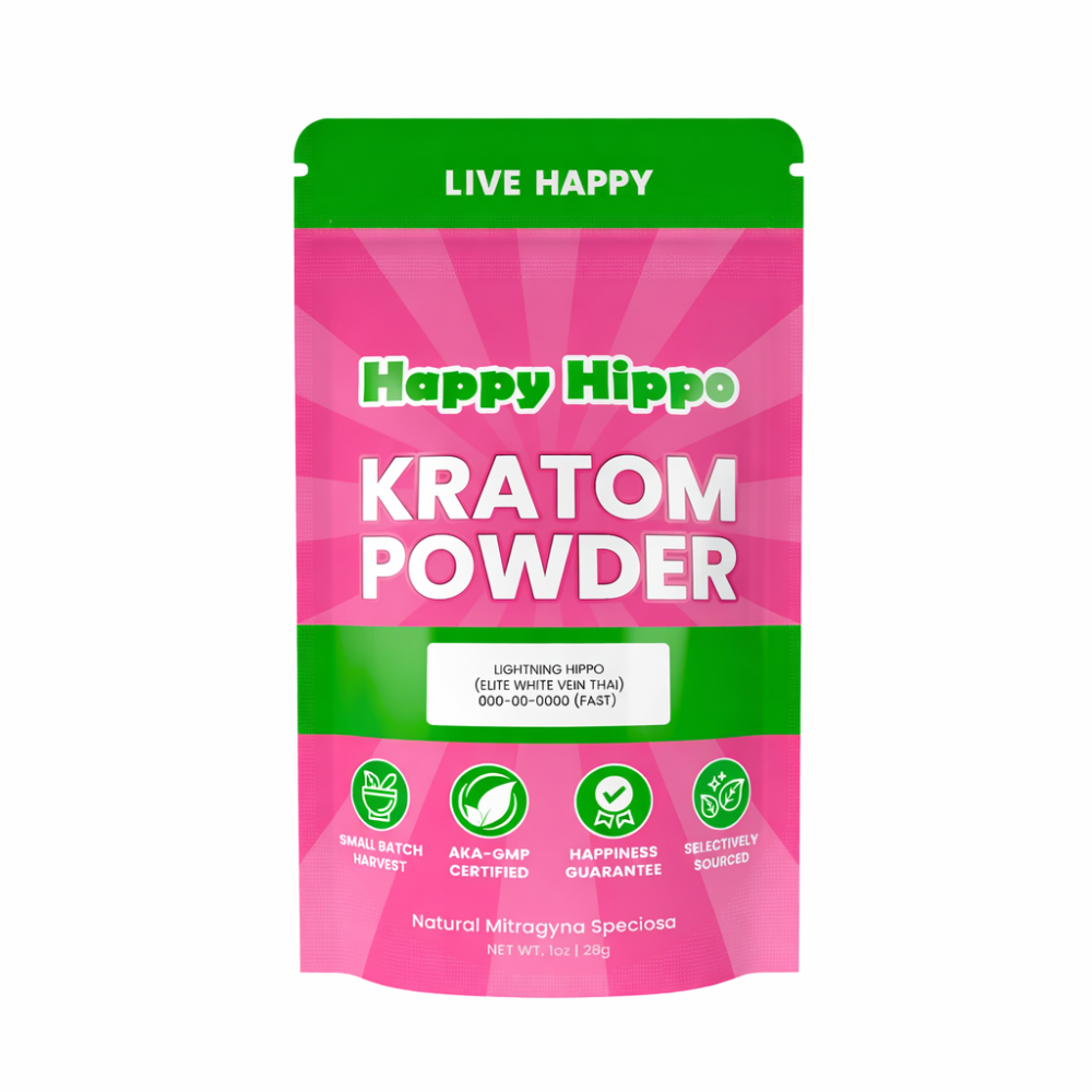 Lightning Hippo - White Vein Thai