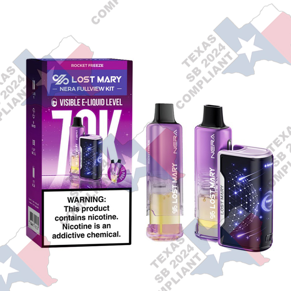 Lost Mary NERA Fullview Kit 70000 Puffs 5pk - SB2024 Compliant