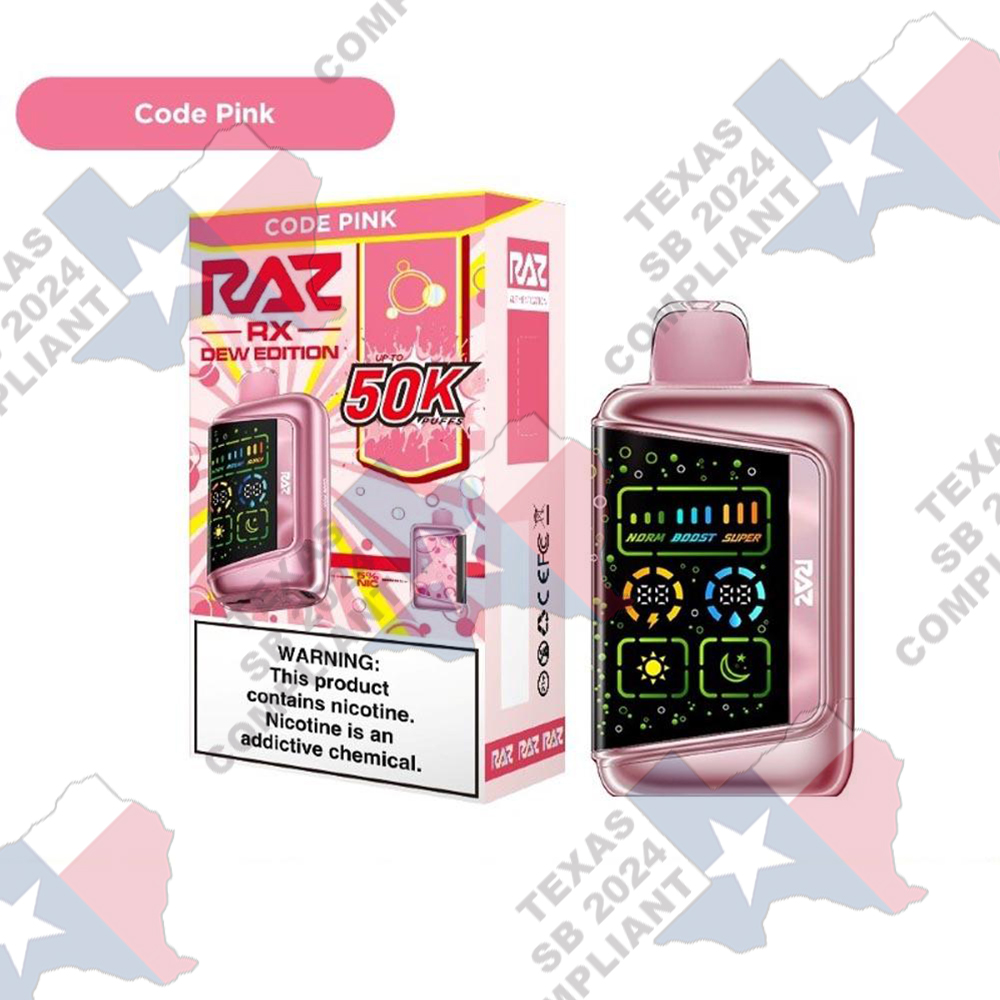 RAZ RX 50000 Puffs 5pk - SB2024 Compliant